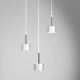 lafabryka.pl Lampa wisząca ARENA WHITE/SILVER 3xGX53 MLP7780 Milagro